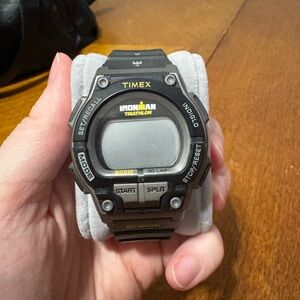 Timex Ironman Digital Watch with Black and Yellow Accents